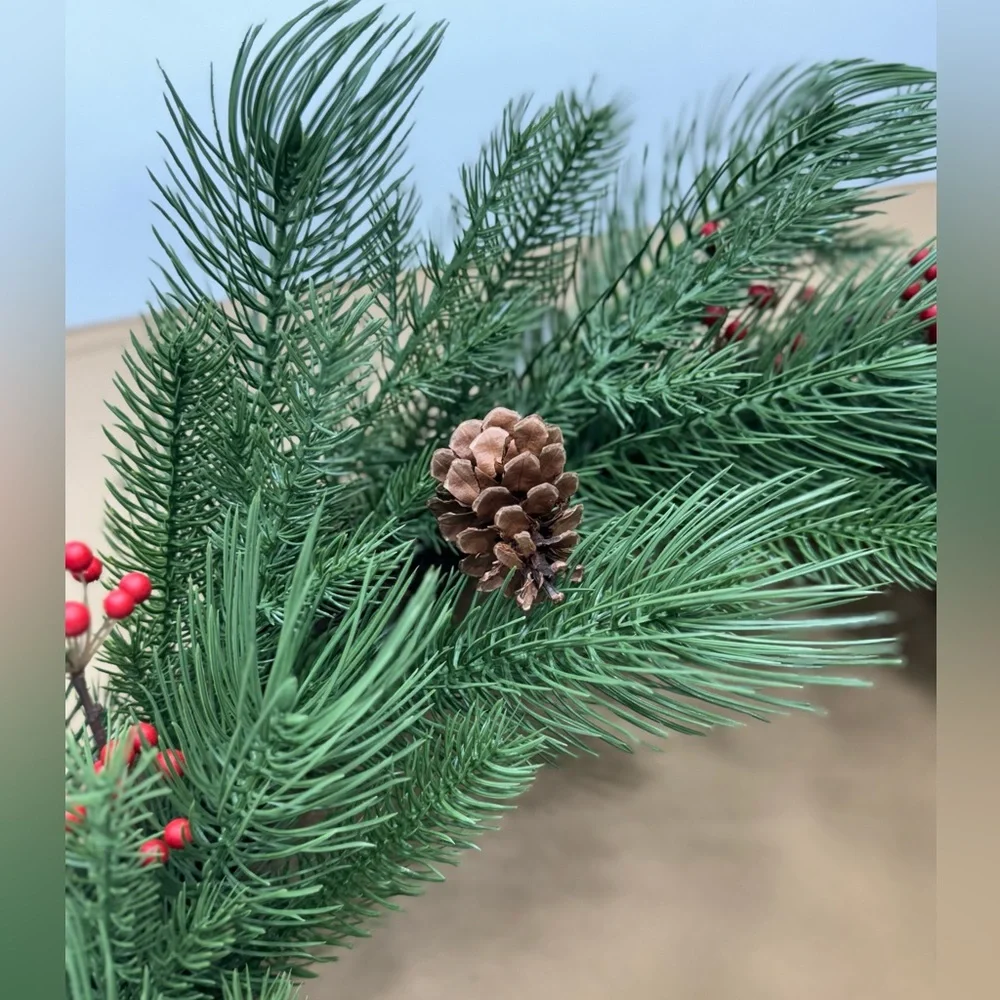New! Hearth & Hand Magnolia Artificial 32” Faux Wreath Pine & Berry